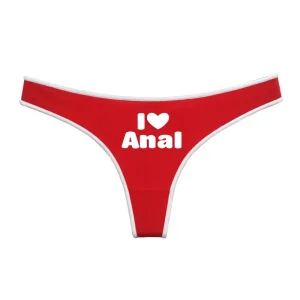 String "I love anal" pour demoiselles